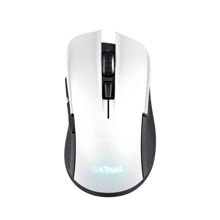 Mouse Trust Gaming Wireless Rgb Gxt 923w Ybar Rgb 7200dpi 6 Botones Recargable 50h Color Blanco 24889