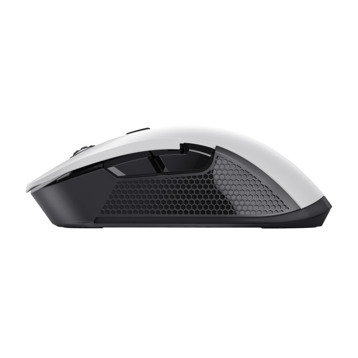 Mouse Trust Gaming Wireless Rgb Gxt 923w Ybar Rgb 7200dpi 6 Botones Recargable 50h Color Blanco 24889