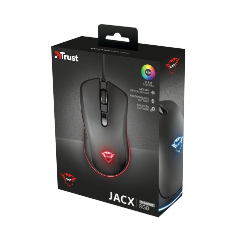Mouse Trust Gaming Rgb Gxt 930 Jacx Rgb 6400dpi Hasta 8 Botones Programables (2 Para Pulgar) 23575
