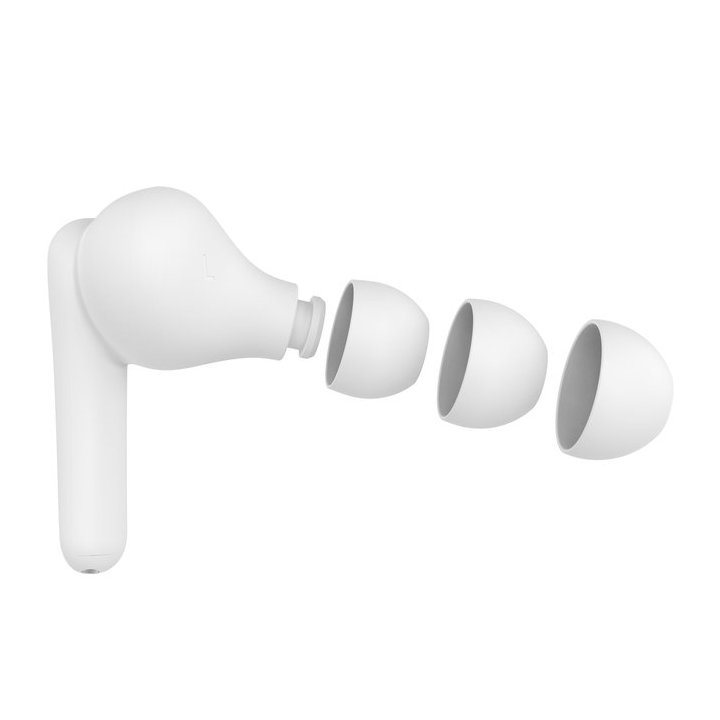 Auricular Intrauditivo Bluetooth Belkin Auc012btwh True Wireless Soundform Rythm Blanco