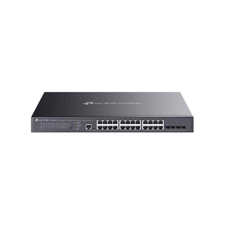 Switch Semigestionable Jetstream Tp-link Sg3428xmpp L2+28p 8xpoe++ Gb 90w 16xpoe+ Gb 30w 4xsfp+ 10g Carcasa Metalica Rack