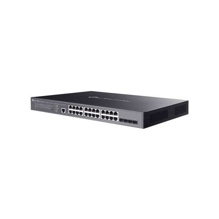 Switch Semigestionable Jetstream Tp-link Sg3428xmpp L2+28p 8xpoe++ Gb 90w 16xpoe+ Gb 30w 4xsfp+ 10g Carcasa Metalica Rack
