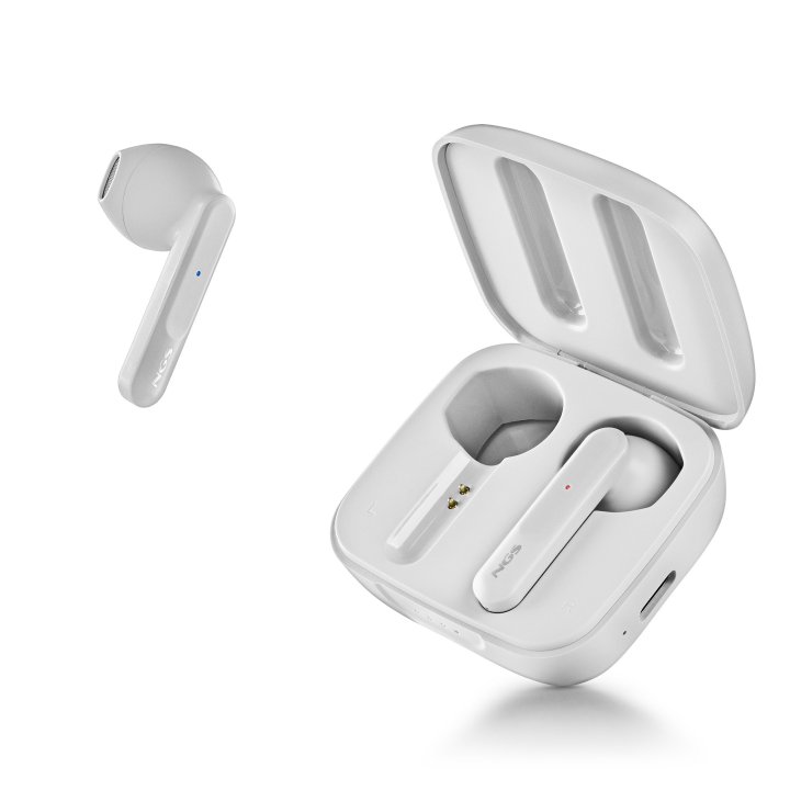 Headset Intrauditivo Bluetooth Ngs Artica Move White  True Wireless Blanco