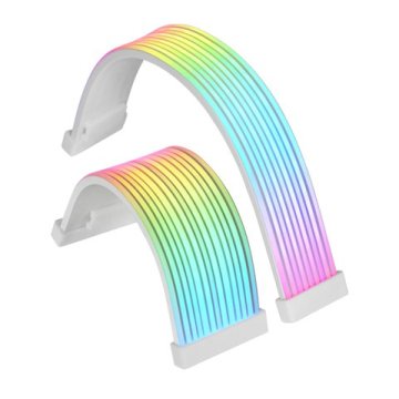 Extensor De Cable Argb Mars Gaming Mca-16 Pin (8+8) Silicona Flexible 2