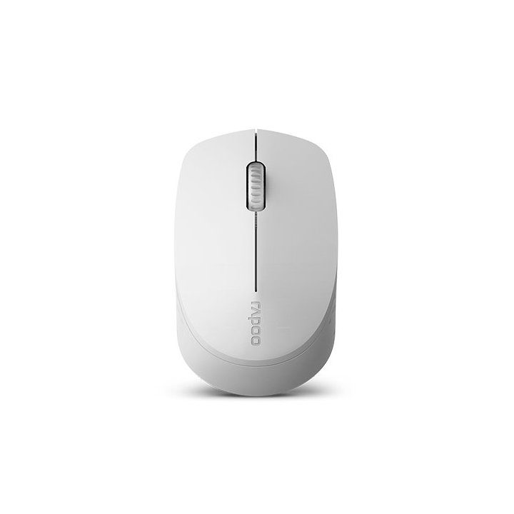 Mouse Rapoo Wireless Y Bluetooth M100 Silent 2.4g Ghz Bt 4.0 Usb 3.0 3 Botones 1300 Ppp Gris Claro