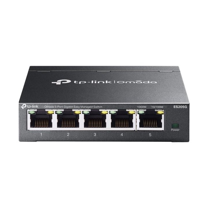 Switch Gestionable Tp-link Es205g Omada 5x Rj45 1gb Facil Gestion Carcasa Metalica Vlan Qos