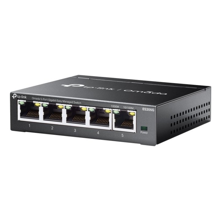 Switch Gestionable Tp-link Es205g Omada 5x Rj45 1gb Facil Gestion Carcasa Metalica Vlan Qos