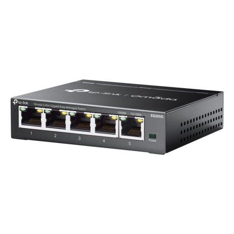 Switch Gestionable Tp-link Es205g Omada 5x Rj45 1gb Facil Gestion Carcasa Metalica Vlan Qos
