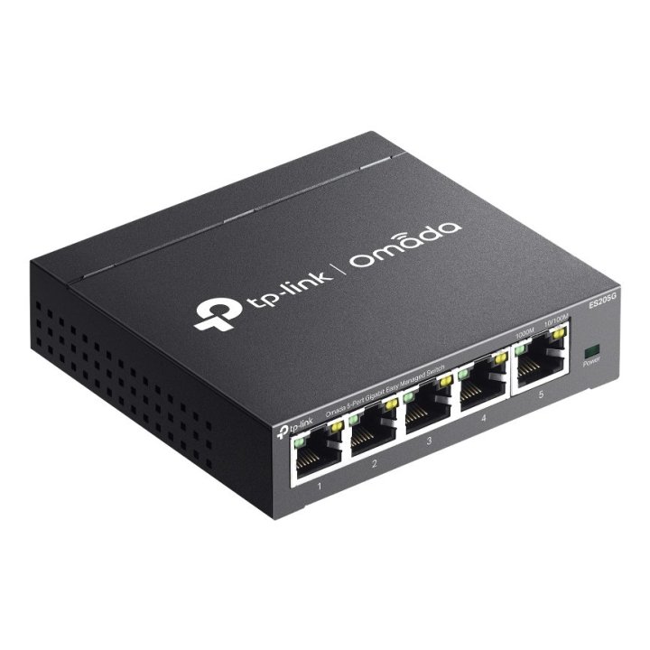 Switch Gestionable Tp-link Es205g Omada 5x Rj45 1gb Facil Gestion Carcasa Metalica Vlan Qos