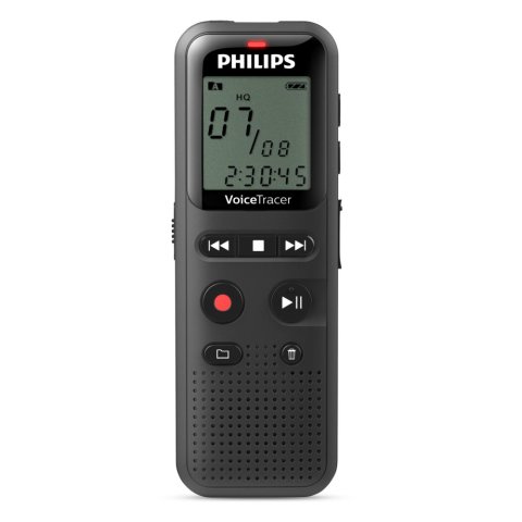 Grabadora De Voz Philips Dvt1160 Voice Tracer 8khz 8gb Color Negro