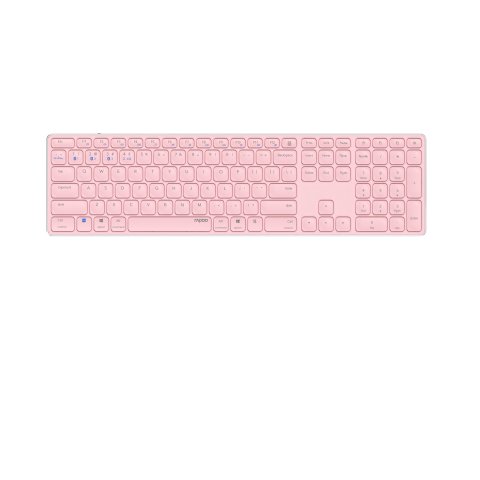Teclado Rapoo Wireless Y Bluetooth E9800m 2.4ghz Bt 3.0 5.0 Diseño Ultrafino Bateria Rosabase Aluminio Multi Mode