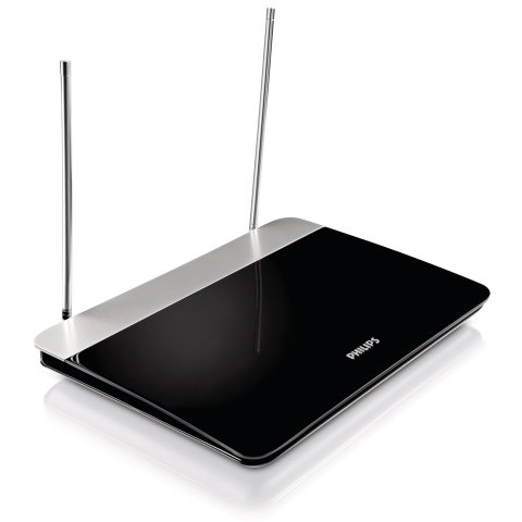 Antena Tdt Interior Philips Hdtv   Uhf   Vhf Ultraplana Filtro 4g
