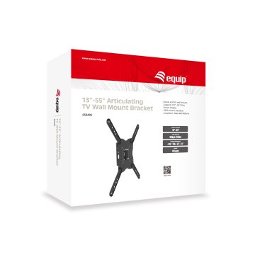 Soporte De Pared Orientable Equip Para Pantalla De 13" - 55" Inclinable -14âº +5âº Max 30kgs Vesa Max 400x400 650405 2