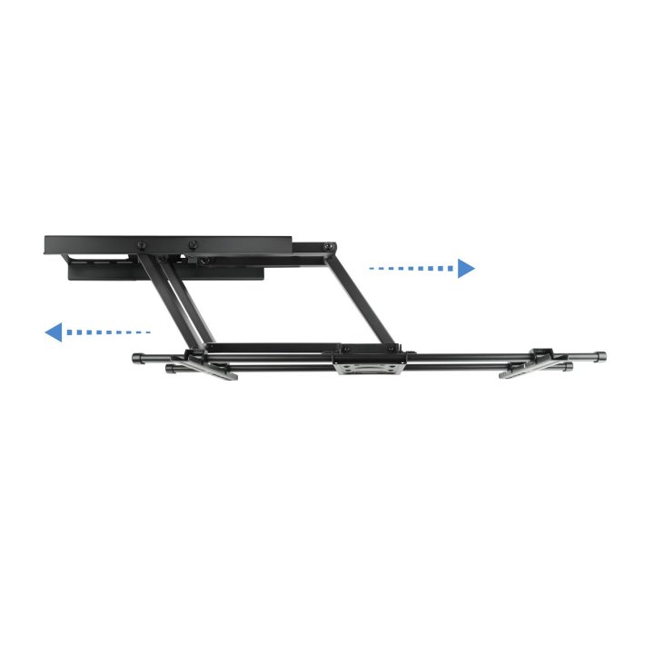 Soporte De Pared Orientable Tooq Lp3790tn-b Para Pantalla 43-90" Gira incli Negro