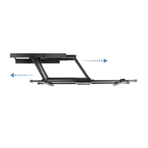 Soporte De Pared Orientable Tooq Lp3790tn-b Para Pantalla 43-90" Gira incli Negro