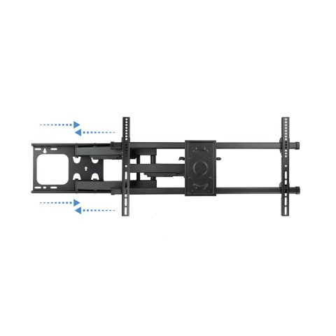 Soporte De Pared Orientable Tooq Lp3790tn-b Para Pantalla 43-90" Gira incli Negro