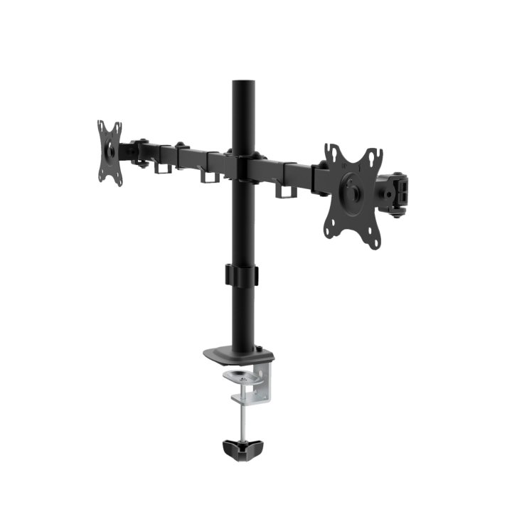 Soporte De Mesa Unyka Uk710102 2 Cabezales Ajustable Y Giratorio 10-32" Max. 10kg Vesa Max. 100x100 Mm