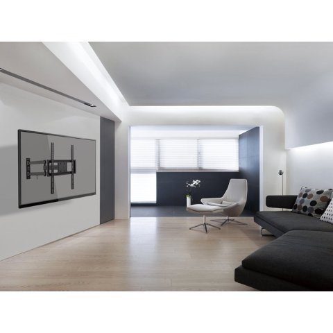 Soporte De Pared Orientable Equip Para Pantalla De 32" - 55" Doble Brazo Articulado Max. 35kg Vesa Max 400x400