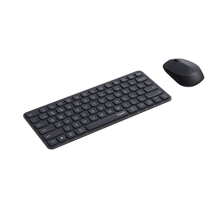 Teclado Y Mouse Rapoo Wireless Y Bluetooth 9010m 2,4ghz Bt 4.0 Bt 5.0 Ultradelgado Compacto Color Gris Oscuro Multi Mode