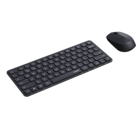 Teclado Y Mouse Rapoo Wireless Y Bluetooth 9010m 2,4ghz Bt 4.0 Bt 5.0 Ultradelgado Compacto Color Gris Oscuro Multi Mode