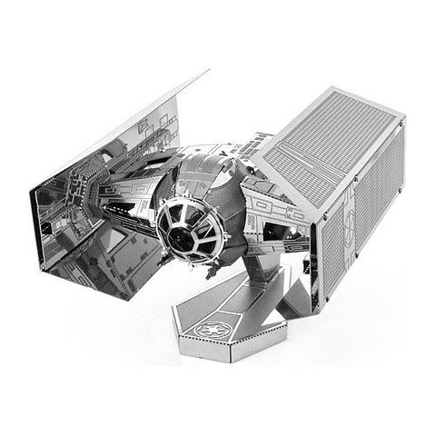Maqueta 3d Metal Fascinations Star Wars Darth Vader Tie Fighter Montaje Sin Pegamento Ni Soldadura