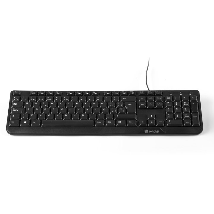 Teclado Ngs Combo Cocoa Kit Teclado Y Mouse Multimedia Con Cable Usb