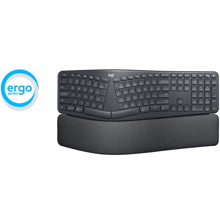 Teclado Logitech Ergo K860 Bluetooth Italiano Color Grafito P n  920-010106