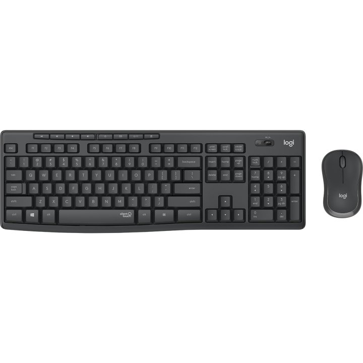 Teclado Logitech Mk295 Silent Wireless Combo Color Grafito P n 920-009798