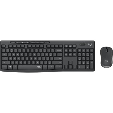 Teclado Logitech Mk295 Silent Wireless Combo Color Grafito P n 920-009798