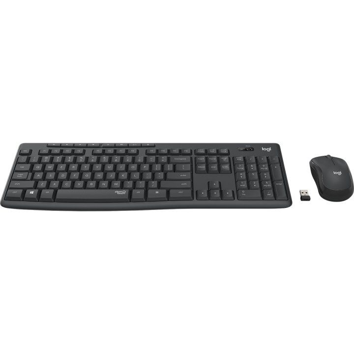 Teclado Logitech Mk295 Silent Wireless Combo Color Grafito P n 920-009798