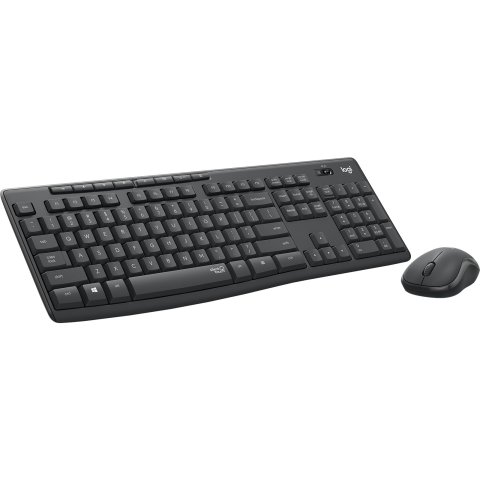 Teclado Logitech Mk295 Silent Wireless Combo Color Grafito P n 920-009798
