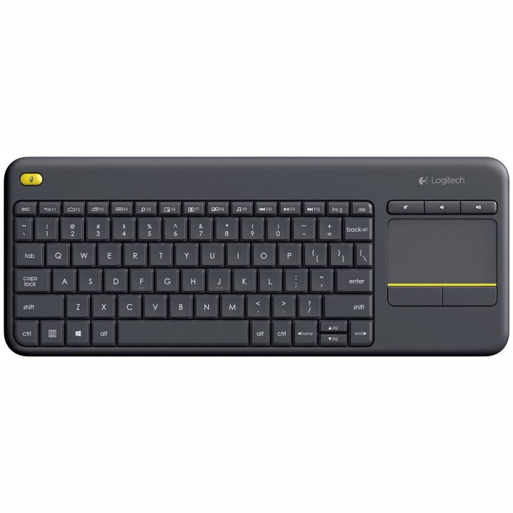 Teclado Logitech Wireless K400 Black Plus Touch Pad P n 920-007137