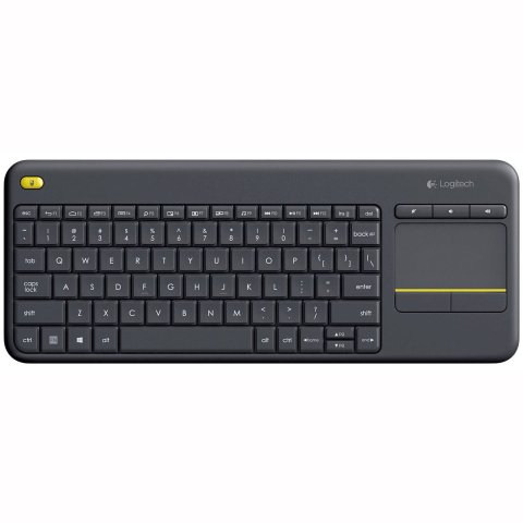 Teclado Logitech Wireless K400 Black Plus Touch Pad P n 920-007137