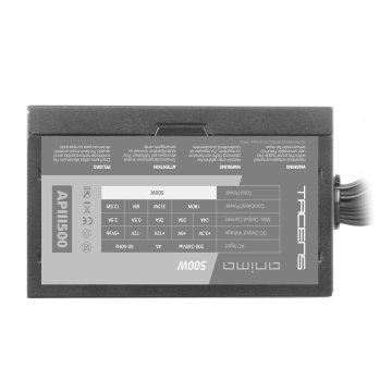 (km0) Fuente De Alimentacion Tacens Anima Apiii500 Atx 500w 85% Eficiencia 14db 12cm Fan Cash30 2