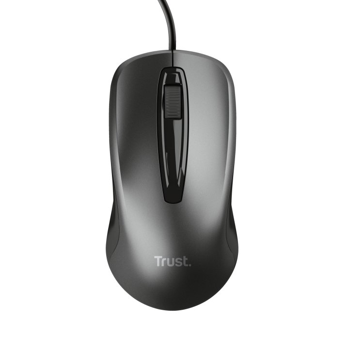 Mouse Trust Basics Usb 3 Botones Y Rueda Desplazamiento 1200dpi Color Negro 24657