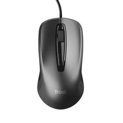 Mouse Trust Basics Usb 3 Botones Y Rueda Desplazamiento 1200dpi Color Negro 24657