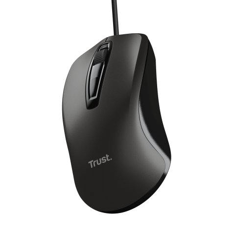 Mouse Trust Basics Usb 3 Botones Y Rueda Desplazamiento 1200dpi Color Negro 24657