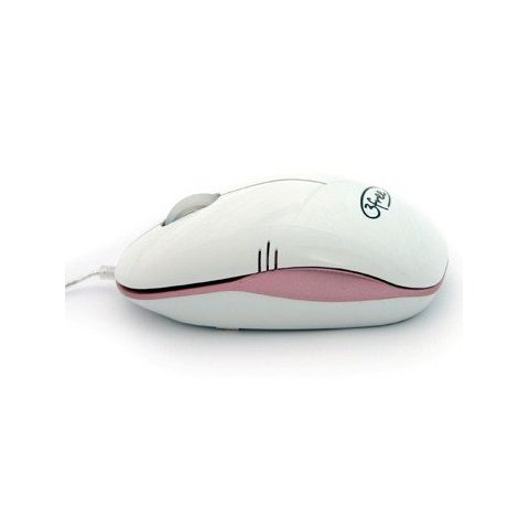 Mouse 3free Mcm101 wp Dise¥o Blanco Rosa