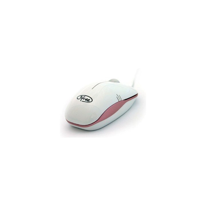 Mouse 3free Mcm101 wp Dise¥o Blanco Rosa