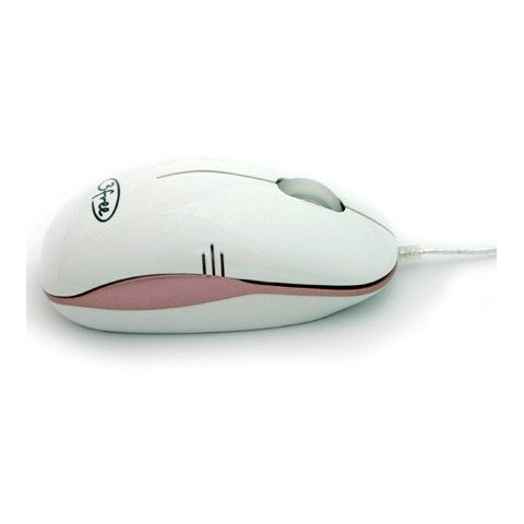 Mouse 3free Mcm101 wp Dise¥o Blanco Rosa