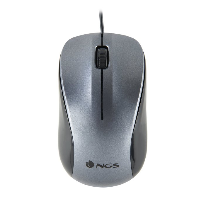 Mouse Optico Ngs Crew Gray Con Cable De 1200 Dpi