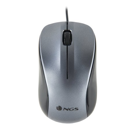 Mouse Optico Ngs Crew Gray Con Cable De 1200 Dpi