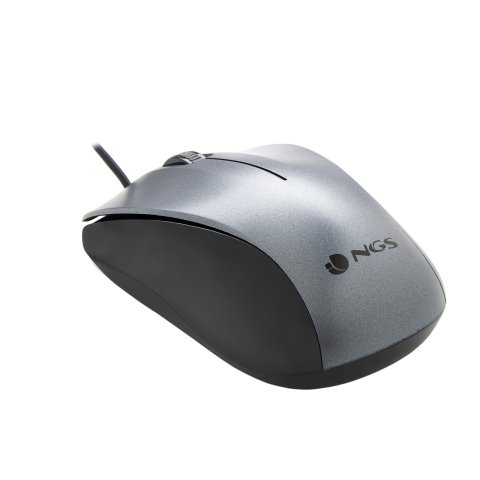 Mouse Optico Ngs Crew Gray Con Cable De 1200 Dpi