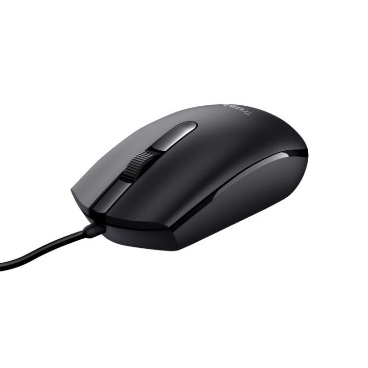 Mouse Trust Tm-101 Eco Usb 3 Botones Y Rueda Desplazamiento 1200dpi Color Negro 25295