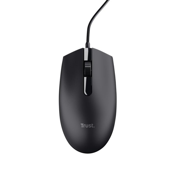Mouse Trust Tm-101 Eco Usb 3 Botones Y Rueda Desplazamiento 1200dpi Color Negro 25295