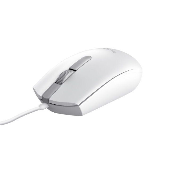 Mouse Trust Tm-101 Eco Usb 3 Botones Y Rueda Desplazamiento 1200dpi Color Blanco 25320