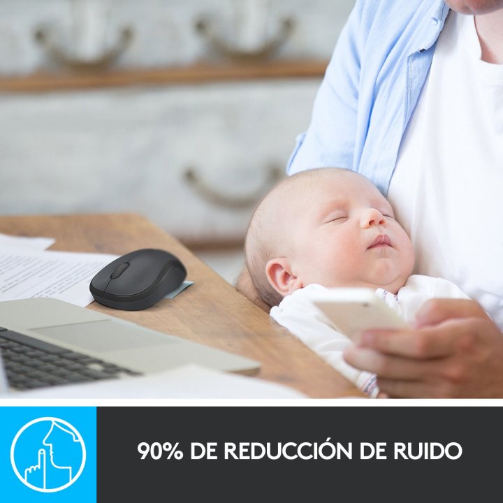 Mouse Logitech Wireless M220 Silent (noise Reduction) Color Black P n 910-004878