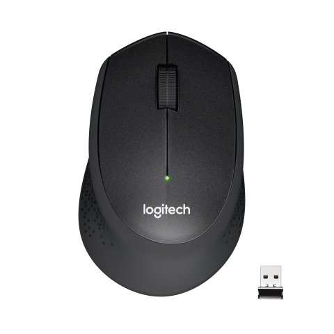 Mouse Logitech Wireless M330 Silent (noise Reduction) Color Black P n 910-004909