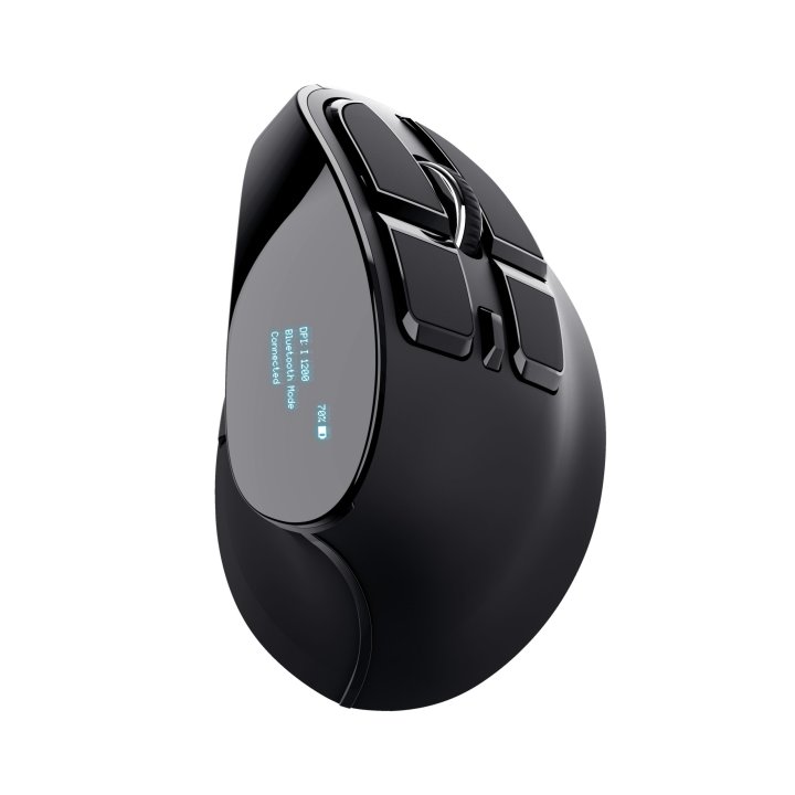 Mouse Trust Wireless Ergo Voxx Recargable Dise¥o Vertical 1200-2400dpi 9 Botones 23731