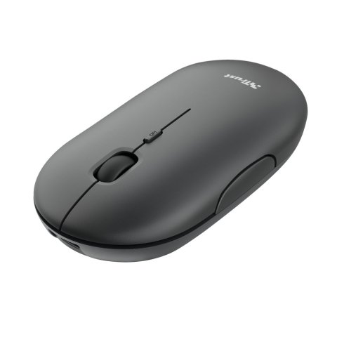 Mouse Trust Wireless Puck Recargable- Ultrafino - Botones Silenciosos- 800 1200 1600dpi - Receptor Micro Usb Color Negro 2405